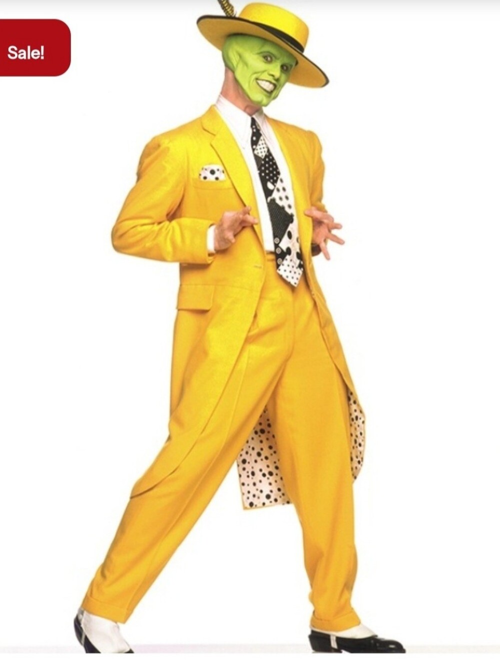 Paragon Jackets Men's The Mask Costume Suit Yellow Poly Size Large Cosplay